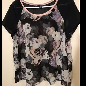 American Eagle shear floral top
